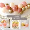 156pcs Dusty Pink Retro Blush Gold Sand White Balloon Garland Kit Arch, 5''/12''/18'' Different Sizes Retro Rose Latex Balloons For Wedding Engagement Baby&Bridal Shower Birthday Party Decoration view 4