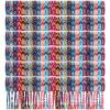 Henoyso 48 Pcs Woven Friendship Bracelets Bulk Adjustable Braided String Nepal Bracelets String with Sliding Knot Closure Gift for Women Girls Birthday Party Camp Favor (Bright Style) view 1