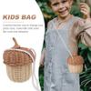 COHEALI 2pcs Pine Cone Satchel Small Handbag Wallet Rattan Handheld Bag Mini Handbag Handwoven Tote Bag Child Purse Shoulder Purse Storage Bags Bohemian Men and Women Indonesian Rattan view 4
