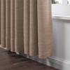 ChadMade 102 Inches Long Linen Curtains, 2 Panels 52Wx102L Rust Brown, Rod Pocket Back Tab Hook Belt Flat Hooks Privacy Lined Draperies for Traverse Rod, Tallis Collection view 3