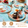 172 Pcs Gingerbread Christmas Party Supplies Serve 24 Guests Including Merry Christmas Banner Gingerbread Plates Cups Napkins Forks Spoons Knives for Holiday Gingerbread Man Party Decorations view 4