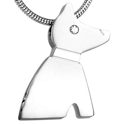 SHEIL Memorial Urn Pendant Hold Pet Ashes Keepsake Stainless Steel Cremation Jewelry Necklace - Engravable
