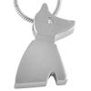 SHEIL Memorial Urn Pendant Hold Pet Ashes Keepsake Stainless Steel Cremation Jewelry Necklace - Engravable view 2
