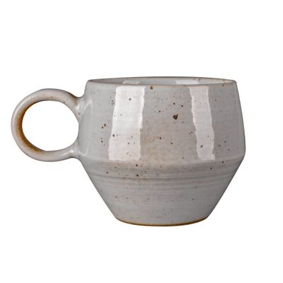 GRFIT Milk Tea Cup White Stoneware Cup Handmade Small Concentrated Mug Hand-brewed Coffee Cup Office Family Milk Cup Tea Cup