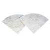 GEOONA 2 pcs Marble Shower Corner Shelf for Bathroom, 9 Inch Gray Veins and Soft White Marble Corner Shelves for Bath Wall Mounted Both Side Polished view 1