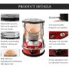Portable Kerosene Stove Heater for Indoor, High Efficiency Kerosene Heater, Kerosene Stove Burner for Winter Garden, Barbecue, Tent Heating, With Wick,4.6Lred view 3