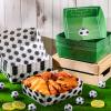 Sawysine 36 Pack Soccer Party Favors Large Soccer Plates 5lb Paper Serving Trays Nachos Food Boats Disposable Bowls for Carnival Birthday Party Decorations view 2