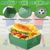 Sawysine 36 Pack Soccer Party Favors Large Soccer Plates 5lb Paper Serving Trays Nachos Food Boats Disposable Bowls for Carnival Birthday Party Decorations view 4