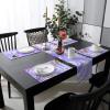 Kitchen Decor Table Runner Marble Ocean Texture Art Abstract Purple Glitter Splatter Fluid Table Runner Farmhouse Burlap Table Runners for Holiday Party 16x72in Table Decor with Placemats Set of 6 view 3