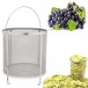 YIEOTM Wine Beer Dry Hops Filter Brewing Hopper Spider Strainer 300 Micron Mesh Barrel Brewing Grain Basket Strainer with Removeable Handle for Homebrew Hops / 35x35cm view 1