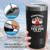 Bowling Black Viking Tumbler 20oz - Sometimes I Can Almost - Bowler Club Indoor Strike Pin Ball Split Hobbies Playing Rolls Rules Competition view 4