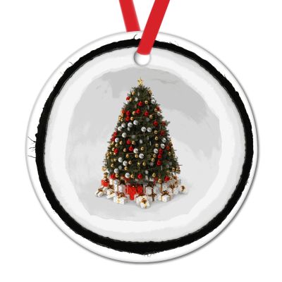 Christmas Ornaments Christmas Tree in Hawaii Tropical Fruit Round Ceramic Christmas Ornaments Hawaii Tropical Fruit Christmas Tree Decoration Keepsake Funny Fruit Ornaments New Home