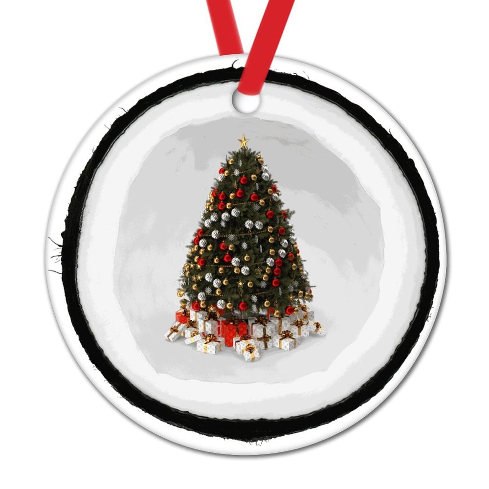 Christmas Ornaments Christmas Tree in Hawaii Tropical Fruit Round Ceramic Christmas Ornaments Hawaii Tropical Fruit Christmas Tree Decoration Keepsake Funny Fruit Ornaments New Home