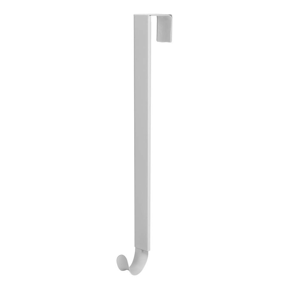 Pilipane Adjust 15 24in Metal Over The Door Wreath Holder Hook for Christmas, Door Wreath Hanger Hook, Hanging Clothes, Bags, Scarves and Christmas Wreath (White), Door Wreath Hanger Hook, Adjustabl