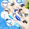 Jexine 36 Pcs Video Game Party Favors Include 12 Gamer Drawstring Bags 12 Gamer Bracelets Wristbands and 12 Video Game Controller Keychain Decorations for Video Game Birthday Party Supplies view 4