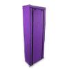 9 Tier, Space Saving Portable Shoe Rack Storage Organizer, 10 Tiers 9 Lattices Non-Woven Waterproof Fabric Cover (Purple, 10 Tiers 9 Lattices) view 3