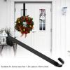 Pilipane Adjust 15 24in Metal Over The Door Wreath Holder Hook for Christmas, Door Wreath Hanger Hook, Hanging Clothes, Bags, Scarves and Christmas Wreath (Black), Door Wreath Hanger Hook, Adjustabl view 4