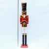 48" Black African American Wooden Christmas Nutcracker Indoor Outdoor (Soldier with Sword - Red/Black) view 1