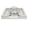 Elegant Designs HG2032-GHH Salento Farmhouse Rectangular Decorative LED Light Up Wooden Serving Tray w Metal Handles & Home Sweet Home in Black for Dcor, Centerpiece, Breakfast, Bar, Gray Wash view 4