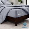 Bare Home Bed-in-A-Bag 7 Piece Comforter & Sheet Set - Queen - Goose Down Alternative - Ultra-Soft 1800 Premium Bedding Set - Cationic (Queen, Heathered Midnight Blue) view 4