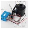 wrtgerht Mini Power Small Pump DC 12V/24V Centrifugal high Pressure Blower, Double Vane air Pump can be Used for Instrument Inflation, Exhaust (Color : 12V Blower) view 2