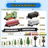 13 Pieces Train Cake Toppers Train Cake Decorations Train Birthday Party Supplies Mini Train Toy Set Train Track Traffic Lights Cake Topper for Birthday Railway Steam Train Theme Party(Classic Style) view 2