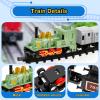 13 Pieces Train Cake Toppers Train Cake Decorations Train Birthday Party Supplies Mini Train Toy Set Train Track Traffic Lights Cake Topper for Birthday Railway Steam Train Theme Party(Classic Style) view 3