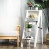 Hamankim 5 Step Ladder Portable Stepladder Folding Stairs Chair Home Kitchen Library Climb Steps Ladder Wooden Ladder Stool Bookshelf Display Shelves view 3
