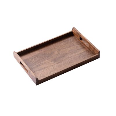Serving Tray Serving Tray Wooden Tray Rectangular Tray Inline Handles Decorative Tray Countertop Tray Kitchen Dresser Tray Decorative Trays (Size : Small)