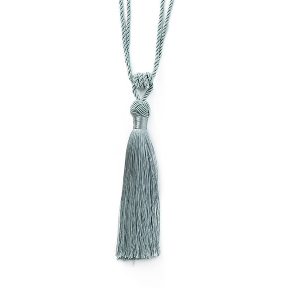 Tassel Curtain Straps Handmade Room Accessories Door Curtain Curtain Buckle Rope Home Decoration Storage Tassel Rope,Grey Blue,4pcs