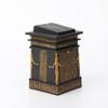 Veronese Design 5 3/4 Inch Tall Egyptian Canopic Shrine Trinket Stash Box Resin Sculpture Black Gold Finish view 3