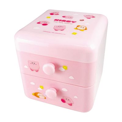 Tees Factory HK-5542350KB Kirby Star 2-Tier Chest, Milky Colors, Kirby, H 4.3 x W 4.0 x D 4.3 inches (10.9 x 10.1 x 11 cm)