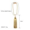 1Pc Curtain Tieback Tassels Hanging Ball Gold Home Decor Tieback Magnet Buckle Rope Holdback Curtain Accessories,Coffee,4pcs view 2