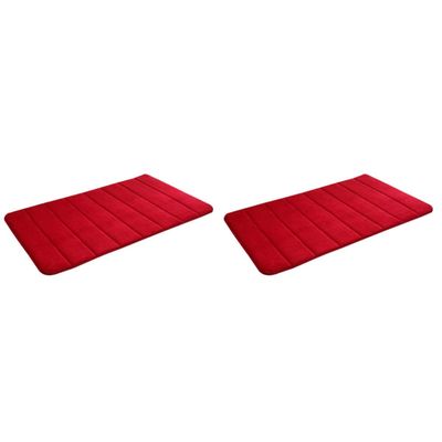 2pcs Washable Area Rug Floor Mat Bathroom Carpet Indoor Door Mat Washable Runner Rug Rug Indoor+Door+mat Rug Carpet Doormat Absorb Water Soft