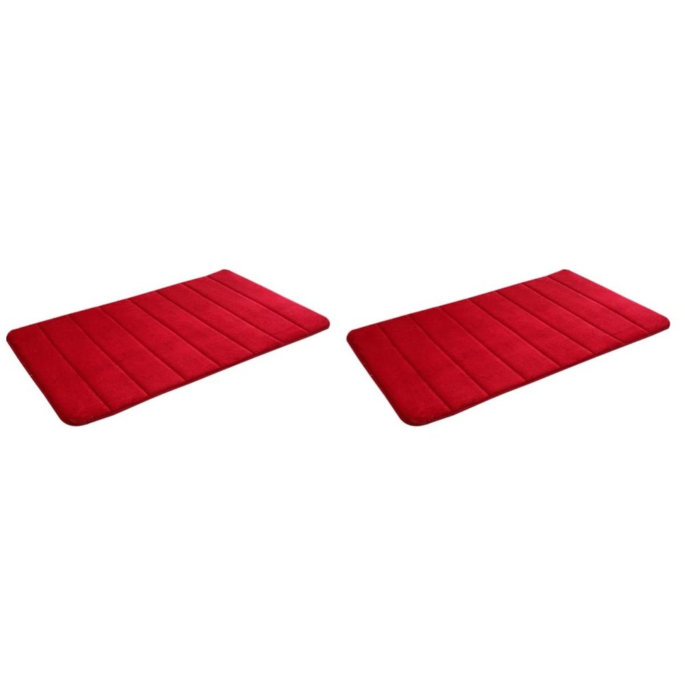 2pcs Washable Area Rug Floor Mat Bathroom Carpet Indoor Door Mat Washable Runner Rug Rug Indoor+Door+mat Rug Carpet Doormat Absorb Water Soft