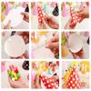 ELakiss 11PCS Birthday Party Cone Hats - Pom Poms,Lovely Cake Cone Birthday Paper Hats,Lovely Crown,For Kids and Adults Decorations (9 hats and 2 crowns) view 4