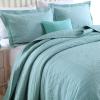 XXRBB Quilted Bedspread Soft Lightweight Double-Sided Stitched Reversible Bed Cover, with 2 Pillow Shams,Blue,King 250x270cm view 2