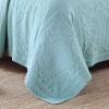 XXRBB Quilted Bedspread Soft Lightweight Double-Sided Stitched Reversible Bed Cover, with 2 Pillow Shams,Blue,King 250x270cm view 4
