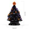 Lighted Ceramic Halloween Tree Tabletop Glowing Halloween Decoration Halloween Tree Pumpkin Light view 2
