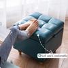 YSUEFIJO Ottoman with Storage for Bedroom Square, Ottoman Foot Rest for Couch, Foot Rest Stool for Chair, Small Leather Storage Ottoman, for Entryway Dining Room Living Room view 4