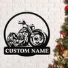 Custom Motorcycle Sign Metal Wall Art Motorcycle Metal Wall Art, Cafe Motorcycle Art, Gift for Fathers day, Birthday, Christmas/Gift-393 view 3