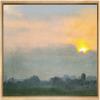 NWT Framed Canvas Print Wall Art Sunset Over Cloudy Valley Landscape Nature Wilderness Illustrations Minimalism Farmhouse/Country Multicolor for Living Room, Bedroom, Office - 16"x24" Natural view 1