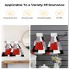 Chucoco Kitchen Hanging Tie Towel Set of 2, Reusable Quick Drying Hand Towel Abstract Red Black Grey White Color Block Cleaning Cloth with Loop Bathroom Tie Towels Splicing Geometric Plaid view 4