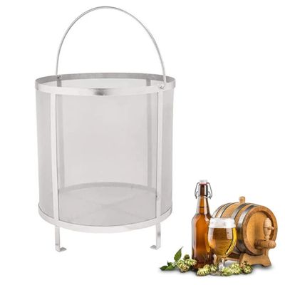 YIEOTM Wine Hop Filter 300 Micron Mesh 304 Stainless Steel Strainer Homemade Wine Beer Teapot Brewing Filtration for Home Brewing / 33x33cm