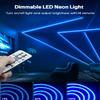 Samsion Blue Neon Rope Lights 82ft Dimmable Neon Light Strip Waterproof IP65 LED Neon Flex Strip Lights 25M 120LEDs/M 110V~130V AC Cuttable Rope Lights for Indoor Outdoor Lighting Decoration view 2