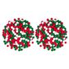 Christmas Pompoms 2000pcs Red White Green Pompoms Balls Mini Fluffy Pom Poms for Xmas DIY Crafts Tree Wreath Sock Decorations 1cm Christmas view 1