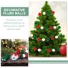 Christmas Pompoms 2000pcs Red White Green Pompoms Balls Mini Fluffy Pom Poms for Xmas DIY Crafts Tree Wreath Sock Decorations 1cm Christmas view 2