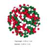 Christmas Pompoms 2000pcs Red White Green Pompoms Balls Mini Fluffy Pom Poms for Xmas DIY Crafts Tree Wreath Sock Decorations 1cm Christmas view 4