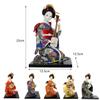 Amor est vitae essentia Kimono Geisha Doll Japanese Geisha Kimono Doll Ornaments Asian Kimono Doll Handicrafts Statuette Folk Ethnic Collectible Figurine Decoration Gift Sitting 9Inch view 3