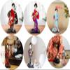 Amor est vitae essentia Kimono Geisha Doll Japanese Geisha Kimono Doll Ornaments Asian Kimono Doll Handicrafts Statuette Folk Ethnic Collectible Figurine Decoration Gift Sitting 9Inch view 4